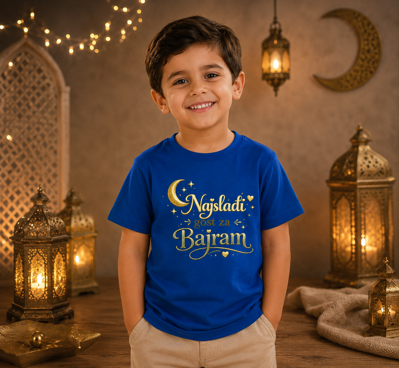 🇧🇦 Najsladji gost za Bajram – Kinder Basic T-Shirt | Eid Shirt