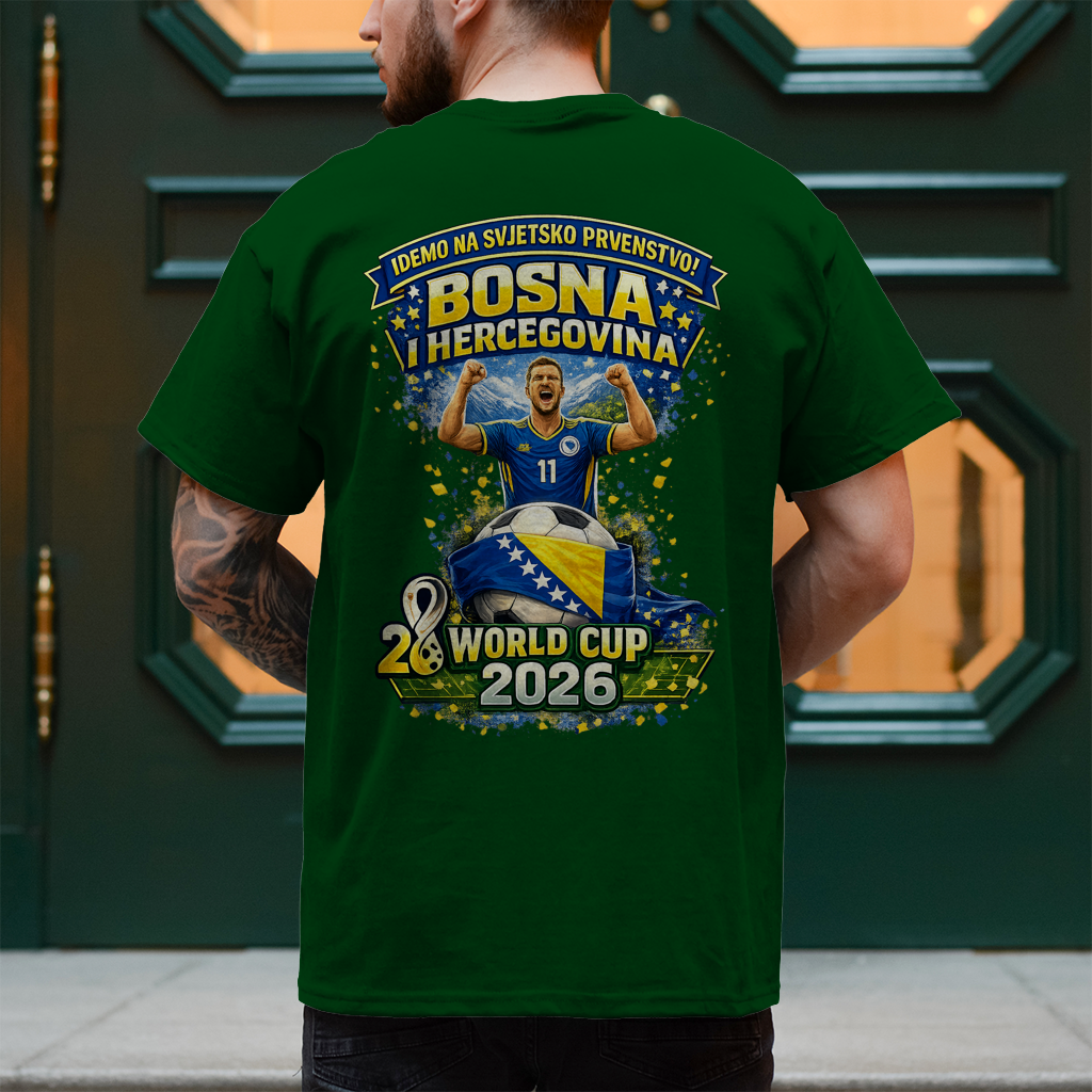Herren T-Shirt – Bosnien | Design 01  | Rückenprint
