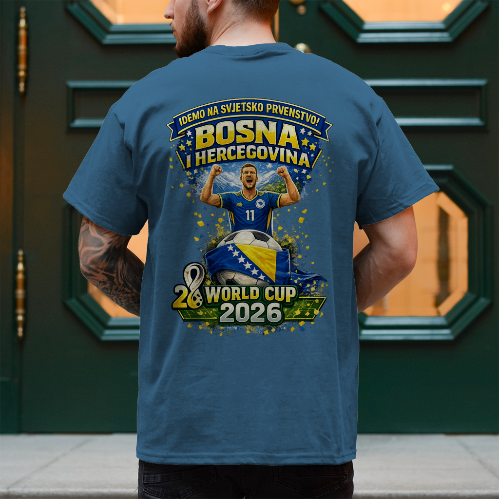 Herren T-Shirt – Bosnien | Design 01  | Rückenprint
