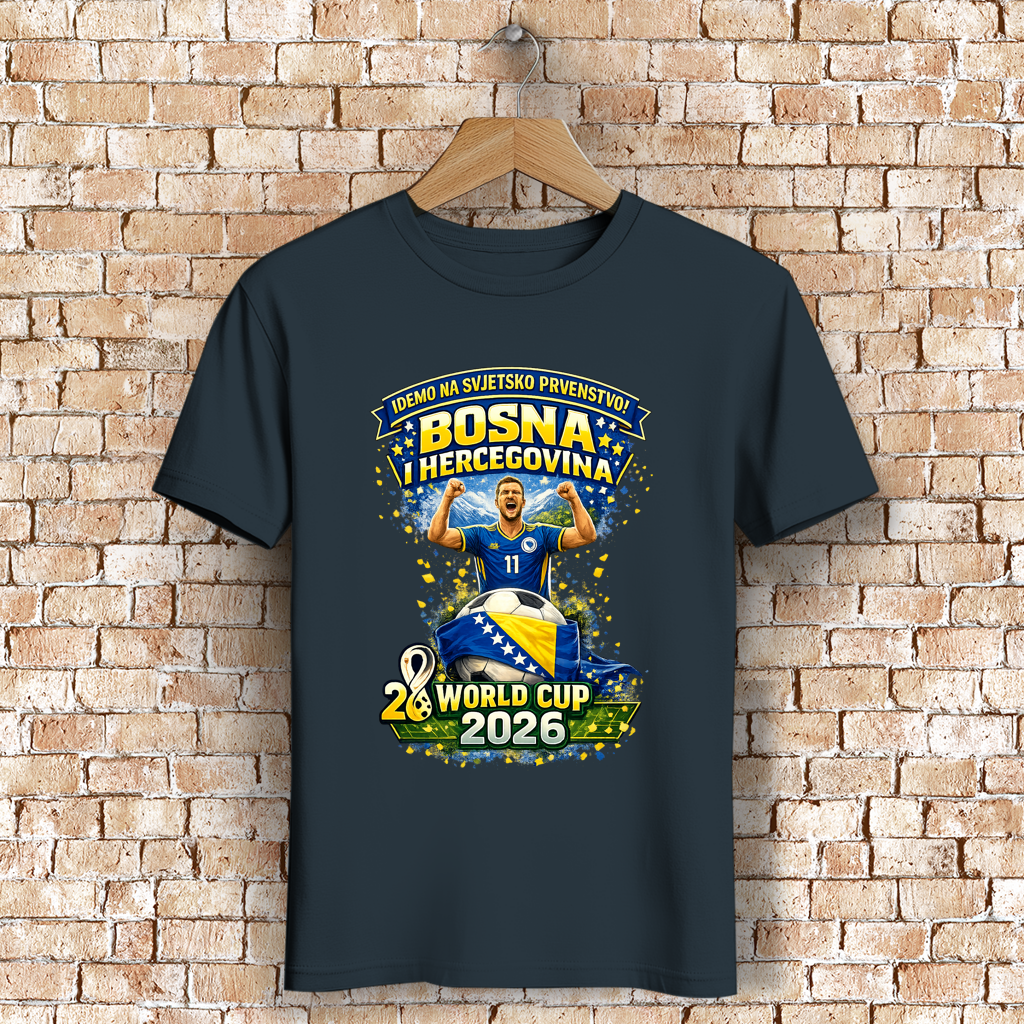 Herren Premium Bio T-Shirt – Bosnien | Design 01 | Frontprint