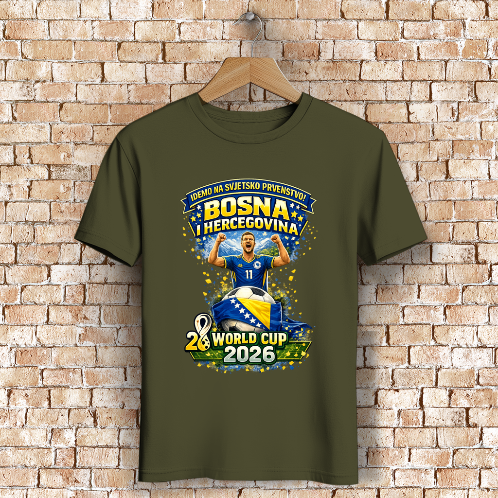 Herren Premium Bio T-Shirt – Bosnien | Design 01 | Frontprint