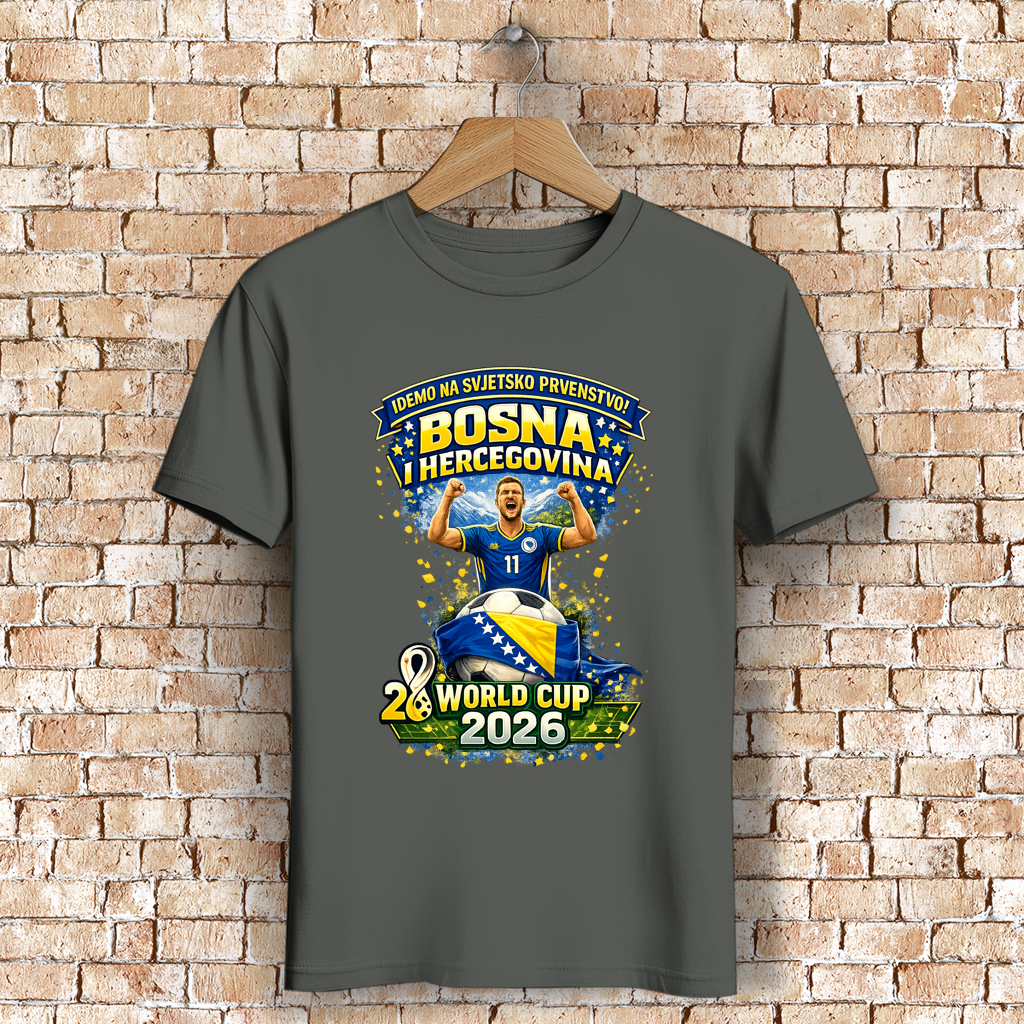 Herren Premium Bio T-Shirt – Bosnien | Design 01 | Frontprint
