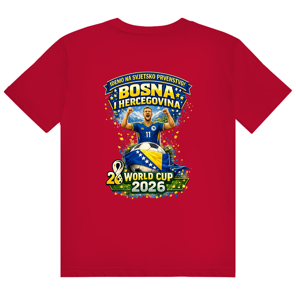 Herren Heavy Cotton T-Shirt – Bosnien | Design 01 | Rückenprint