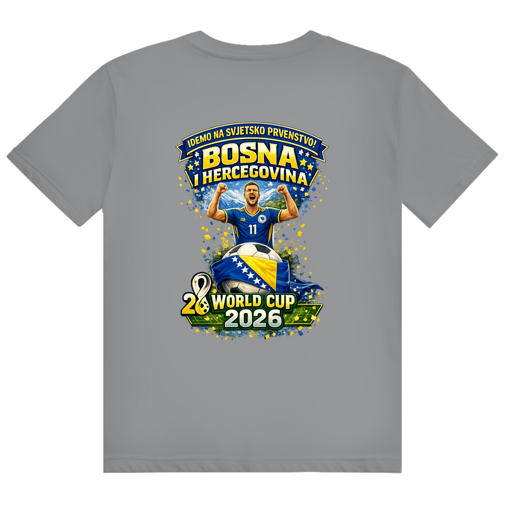Herren Heavy Cotton T-Shirt – Bosnien | Design 01 | Rückenprint