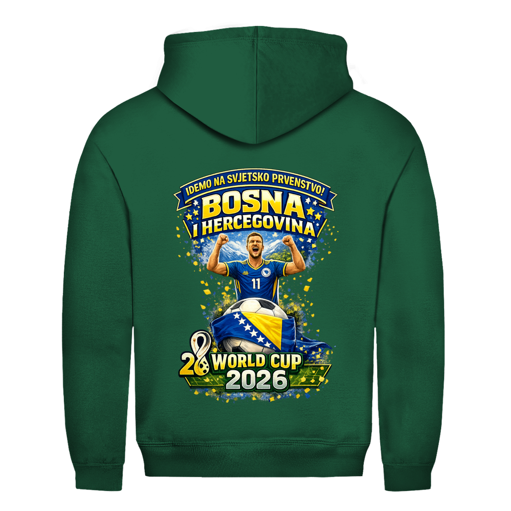 Men's Hoodie – Bosnia | Design 01 | Back Print
