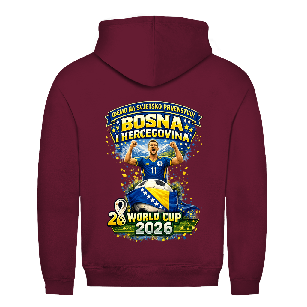 Men's Hoodie – Bosnia | Design 01 | Back Print