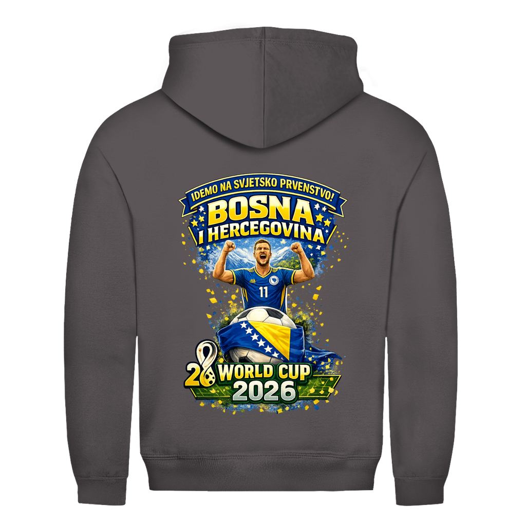 Men's Hoodie – Bosnia | Design 01 | Back Print