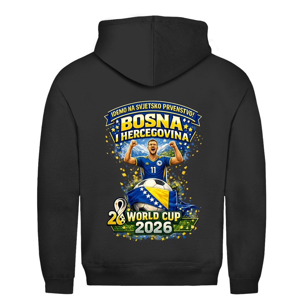 Men's Hoodie – Bosnia | Design 01 | Back Print