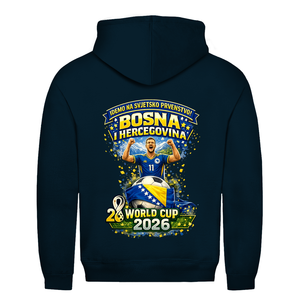 Men's Hoodie – Bosnia | Design 01 | Back Print