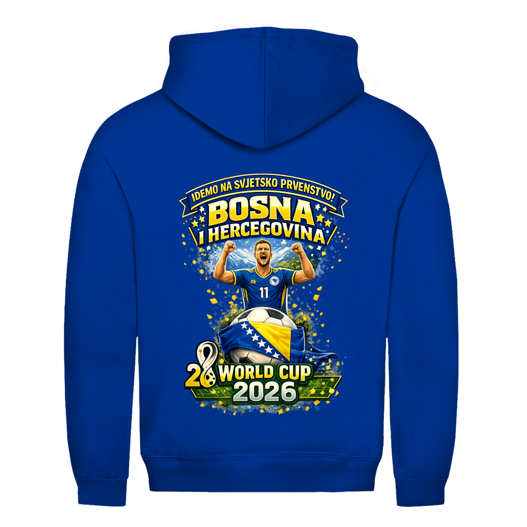 Men's Hoodie – Bosnia | Design 01 | Back Print