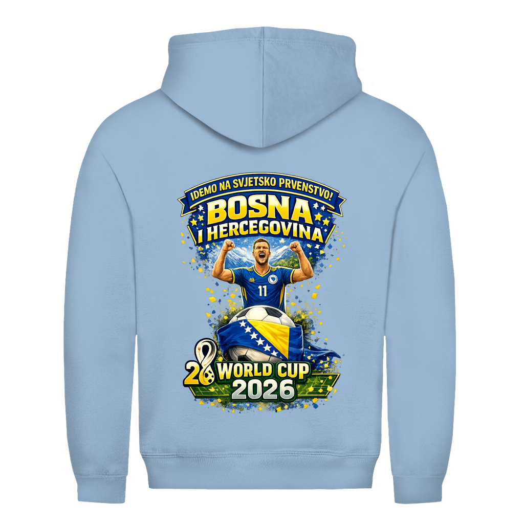 Men's Hoodie – Bosnia | Design 01 | Back Print