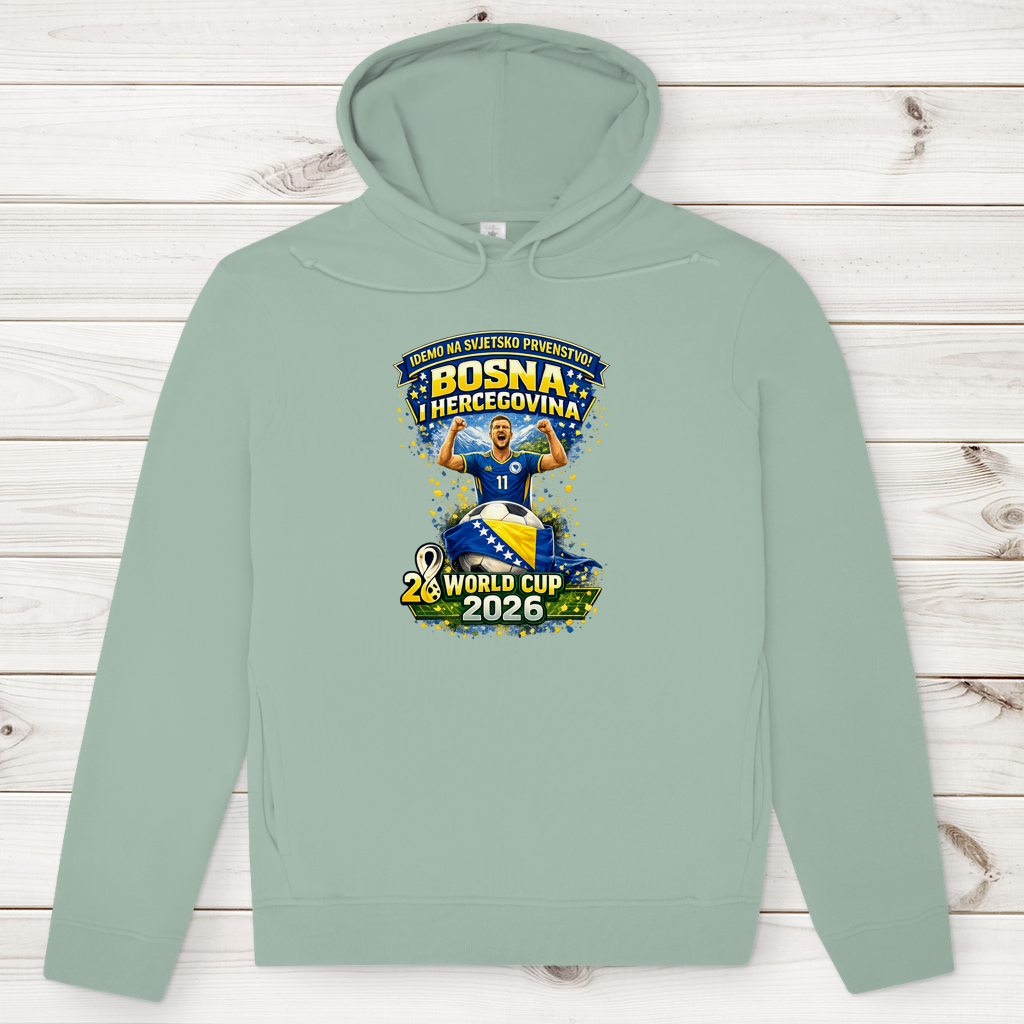 Men's Premium Organic Hoodie – Bosnia | Design 01 | Front Print