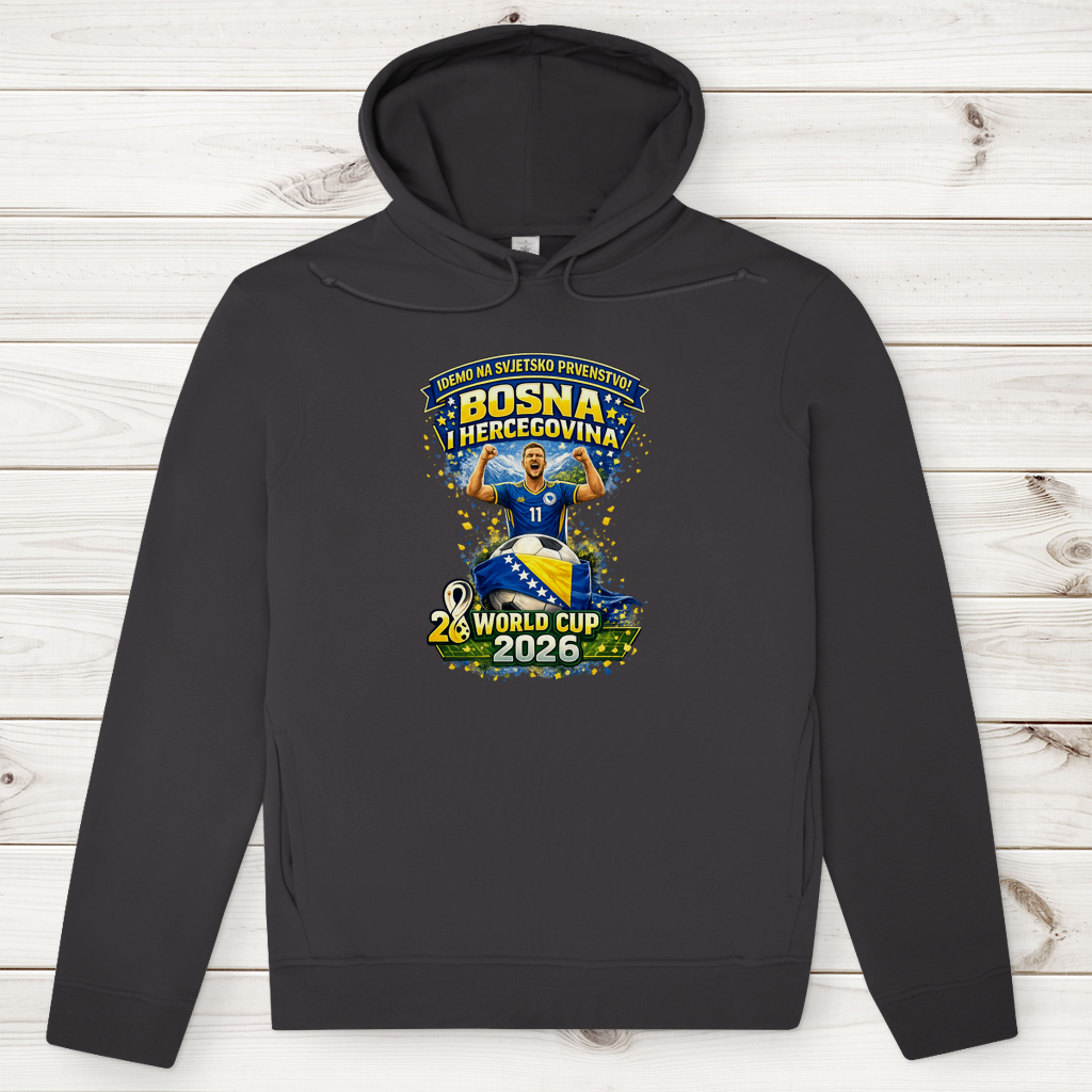 Men's Premium Organic Hoodie – Bosnia | Design 01 | Front Print