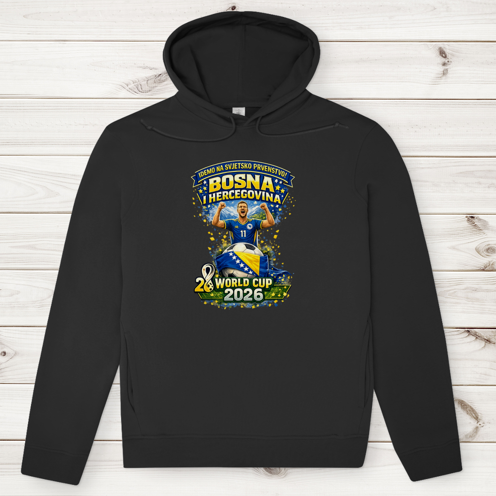 Men's Premium Organic Hoodie – Bosnia | Design 01 | Front Print