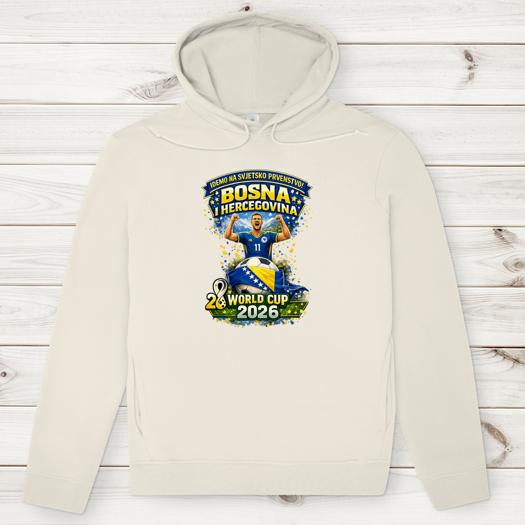 Men's Premium Organic Hoodie – Bosnia | Design 01 | Front Print