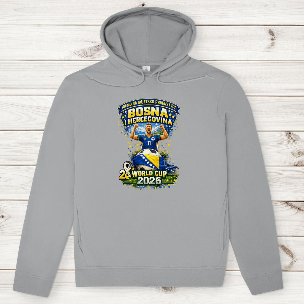 Men's Premium Organic Hoodie – Bosnia | Design 01 | Front Print