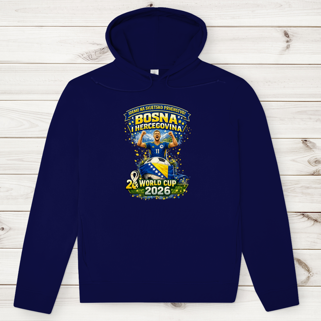 Men's Premium Organic Hoodie – Bosnia | Design 01 | Front Print
