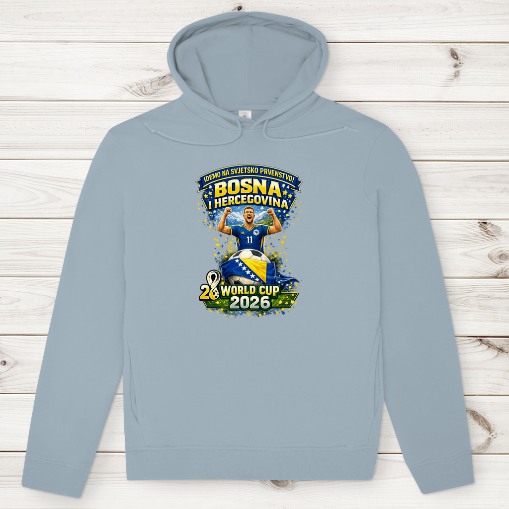 Men's Premium Organic Hoodie – Bosnia | Design 01 | Front Print