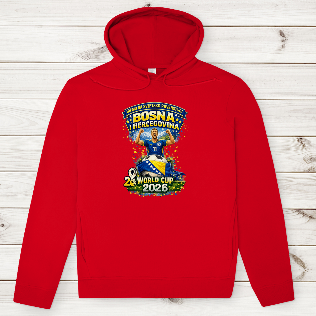 Men's Premium Organic Hoodie – Bosnia | Design 01 | Front Print