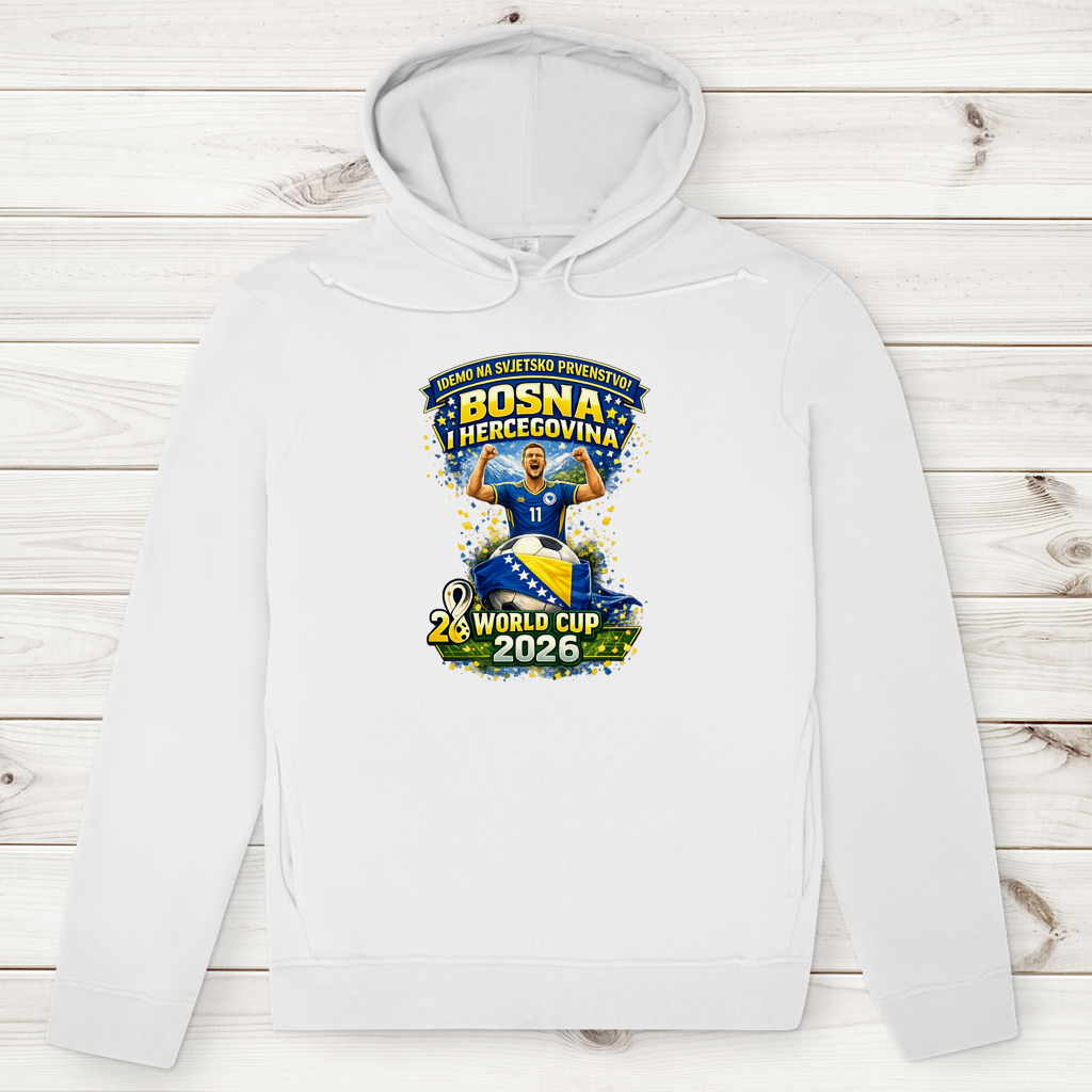 Men's Premium Organic Hoodie – Bosnia | Design 01 | Front Print