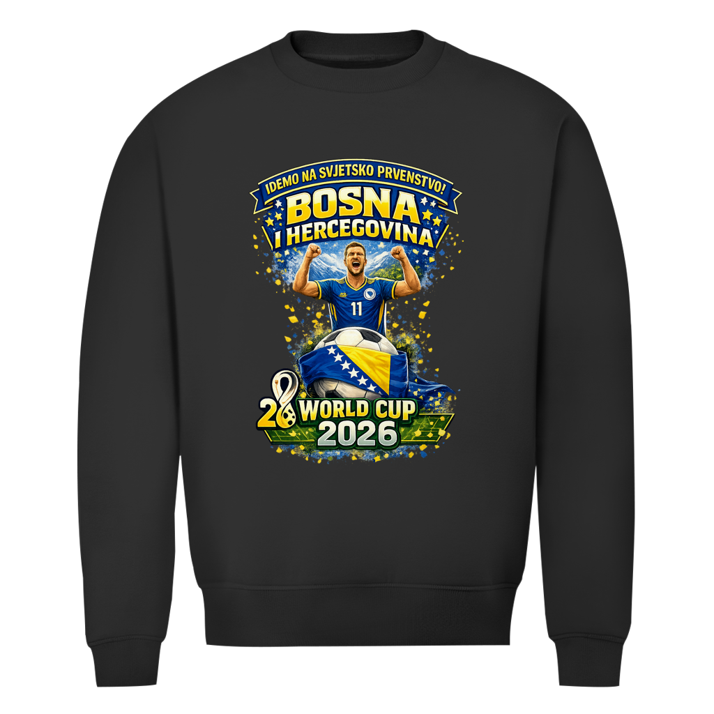 Men's Premium Organic Sweatshirt – Bosnia | Design 01 | Front Print