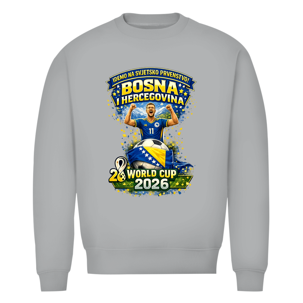 Men's Premium Organic Sweatshirt – Bosnia | Design 01 | Front Print