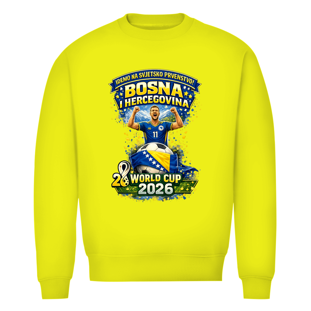 Men's Premium Organic Sweatshirt – Bosnia | Design 01 | Front Print