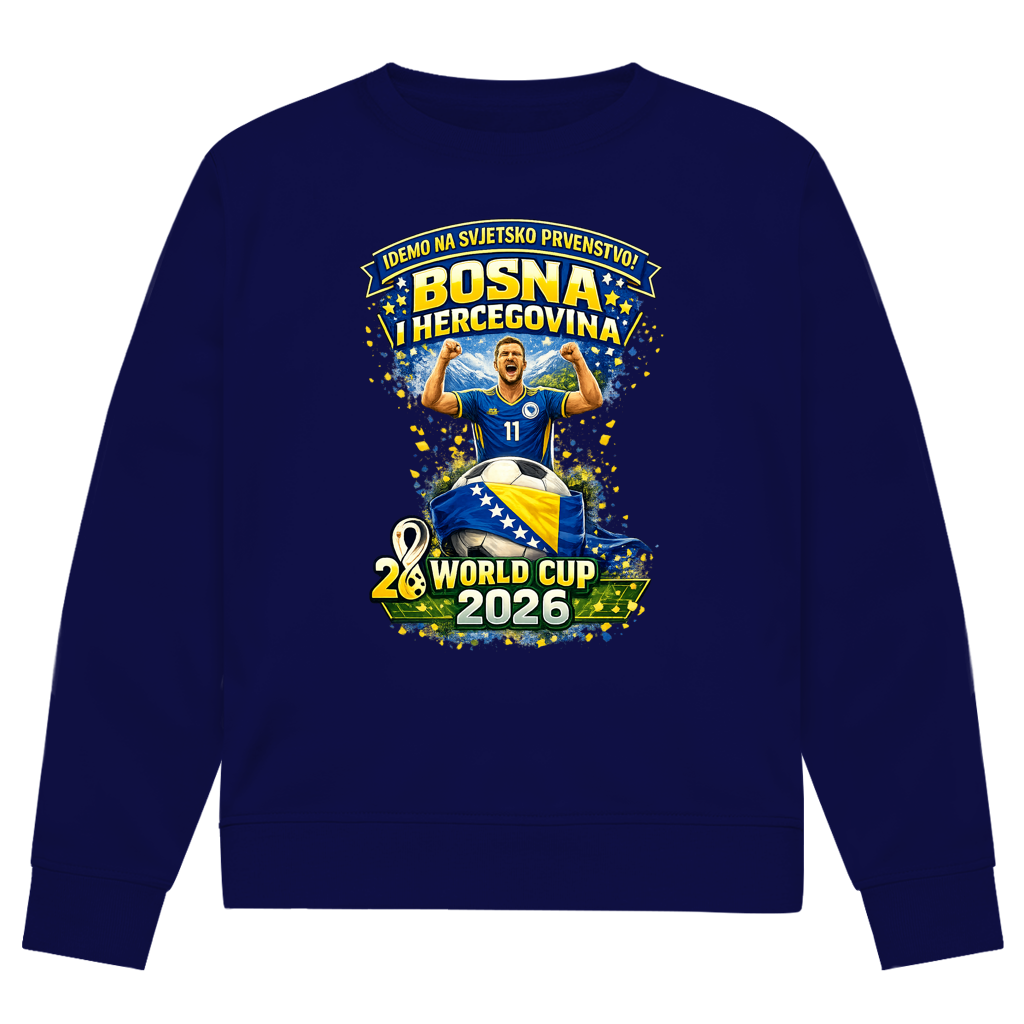 Men's Premium Organic Sweatshirt – Bosnia | Design 01 | Front Print