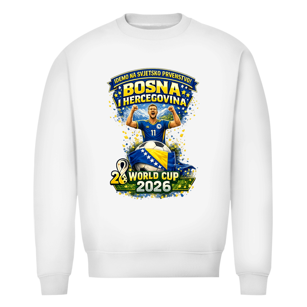 Men's Premium Organic Sweatshirt – Bosnia | Design 01 | Front Print