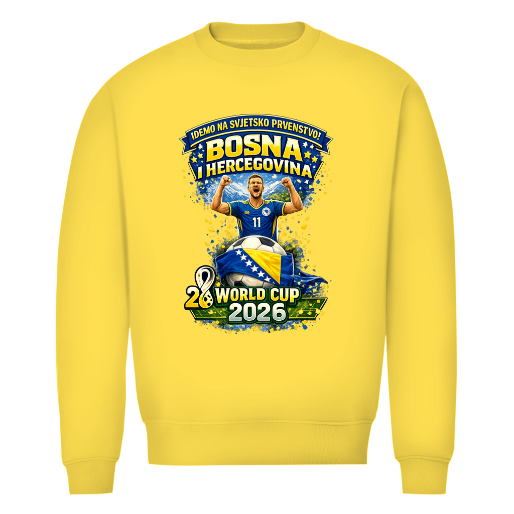 Men's Premium Organic Sweatshirt – Bosnia | Design 01 | Front Print