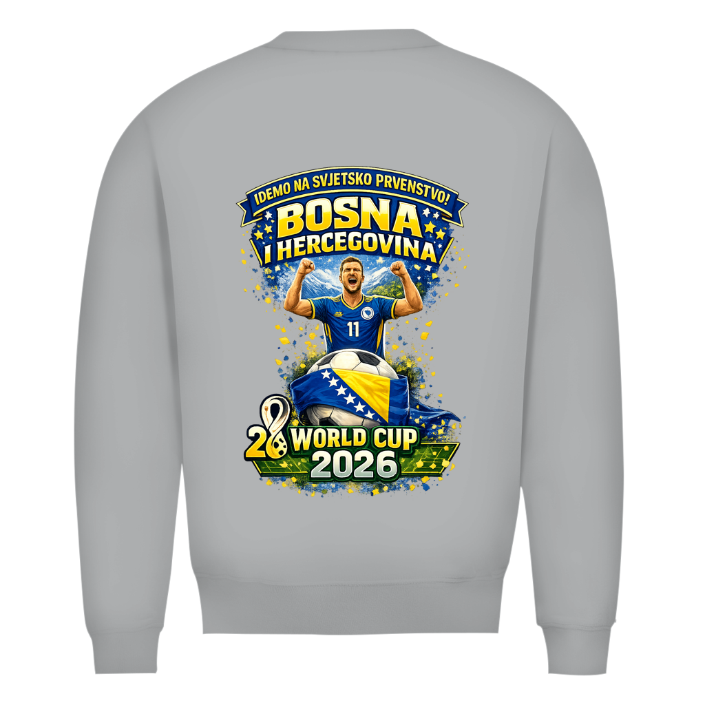 Men's Premium Organic Sweatshirt - Bosnia | Design 01 | Back Print
