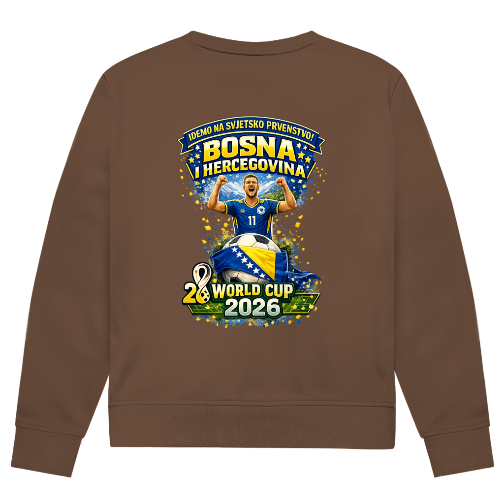 Men's Premium Organic Sweatshirt - Bosnia | Design 01 | Back Print