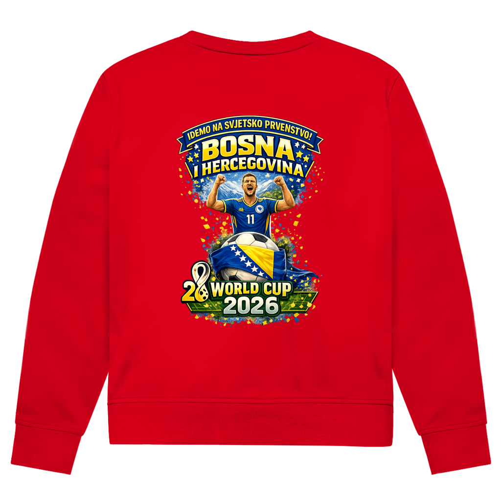 Men's Premium Organic Sweatshirt - Bosnia | Design 01 | Back Print