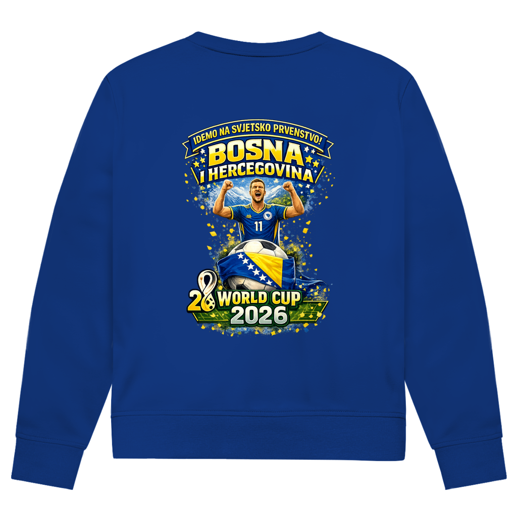 Men's Premium Organic Sweatshirt - Bosnia | Design 01 | Back Print