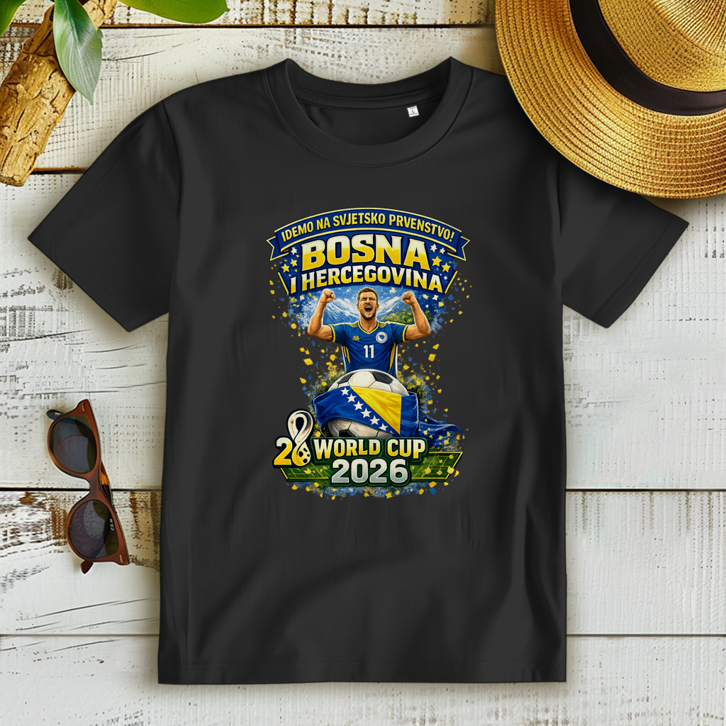 Ženska Premium Organska Majica – Bosna | Dizajn 01 | Prednja štampa