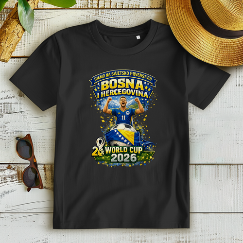 Ženska Premium Organska Majica – Bosna | Dizajn 01 | Prednja štampa