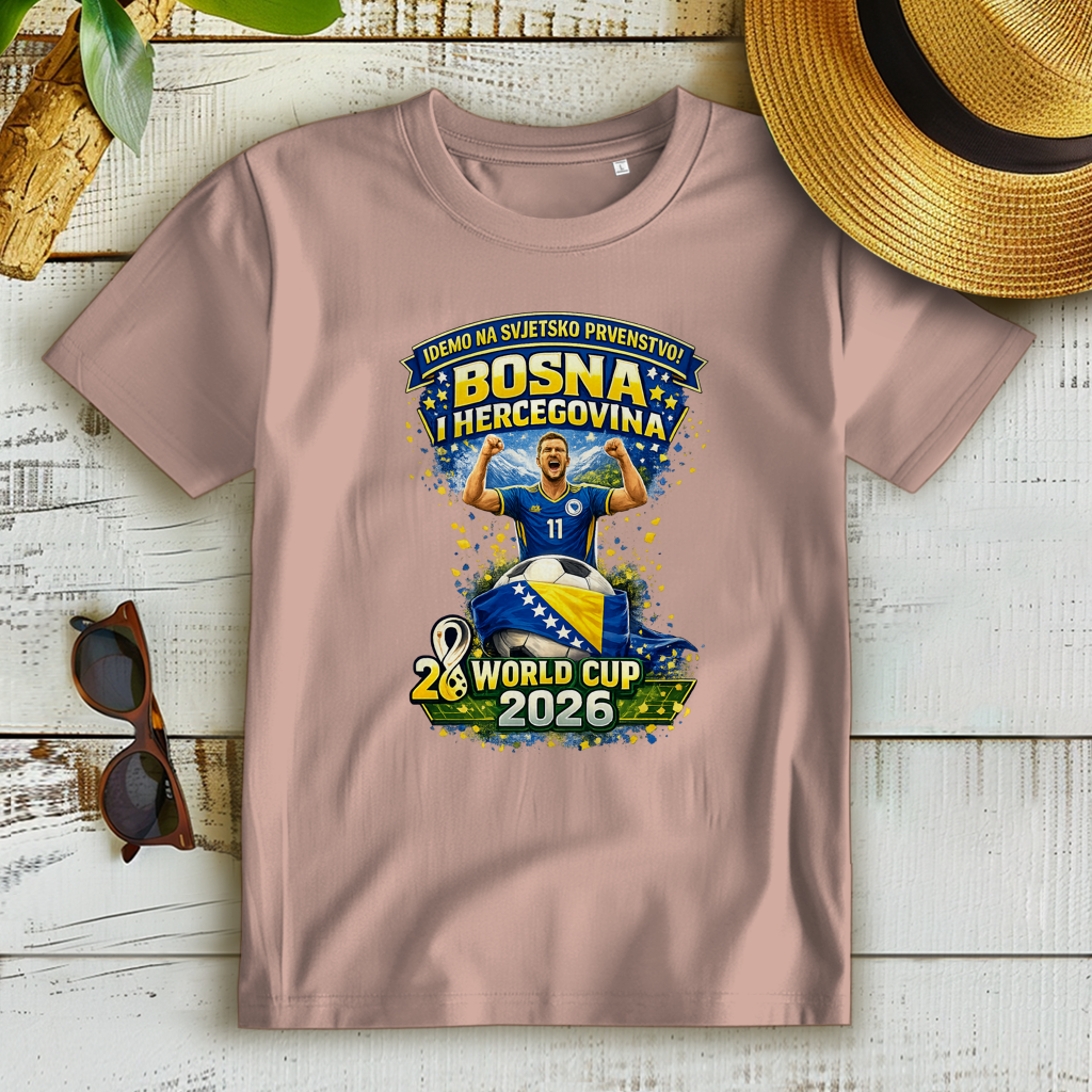 Ženska Premium Organska Majica – Bosna | Dizajn 01 | Prednja štampa