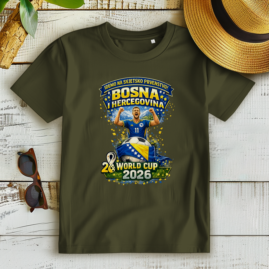 Ženska Premium Organska Majica – Bosna | Dizajn 01 | Prednja štampa