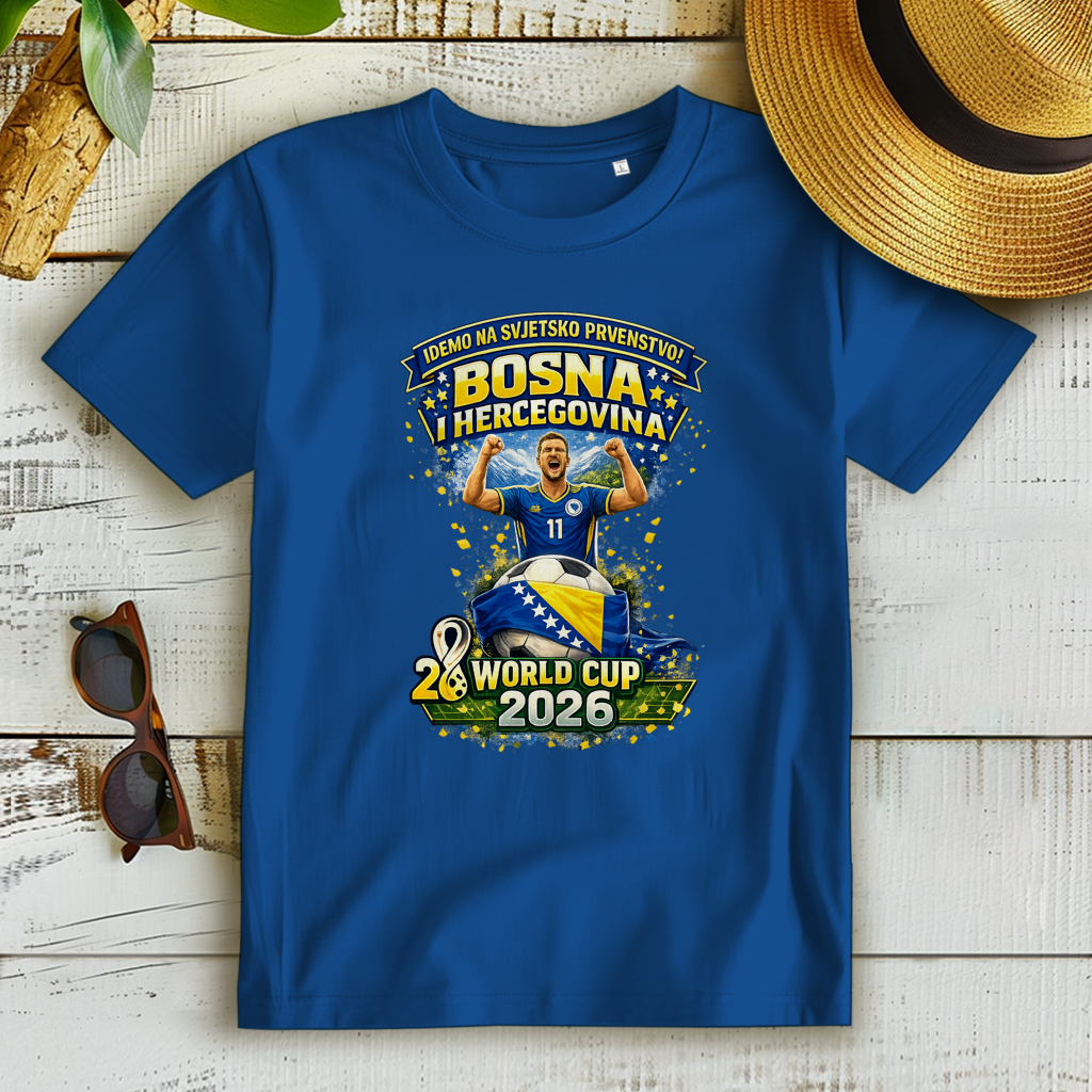 Ženska Premium Organska Majica – Bosna | Dizajn 01 | Prednja štampa