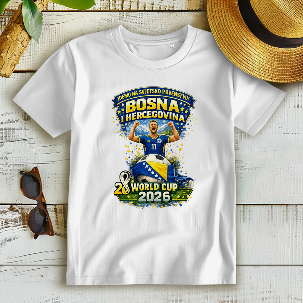Damen Premium Bio T-Shirt – Bosnien | Design 01  | Frontprint