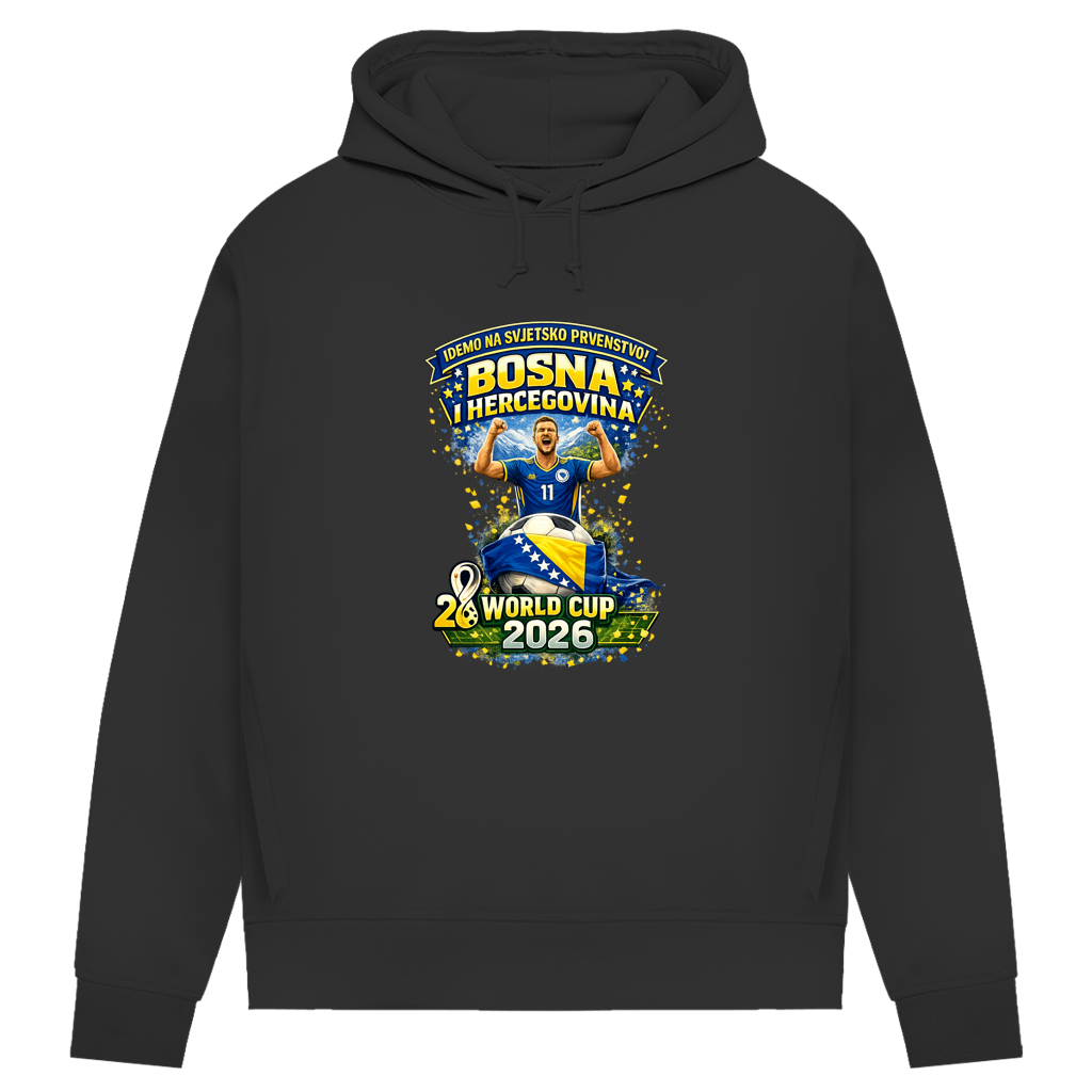 Women's Premium Organic Hoodie – Bosnia | Design 01 | Front Print