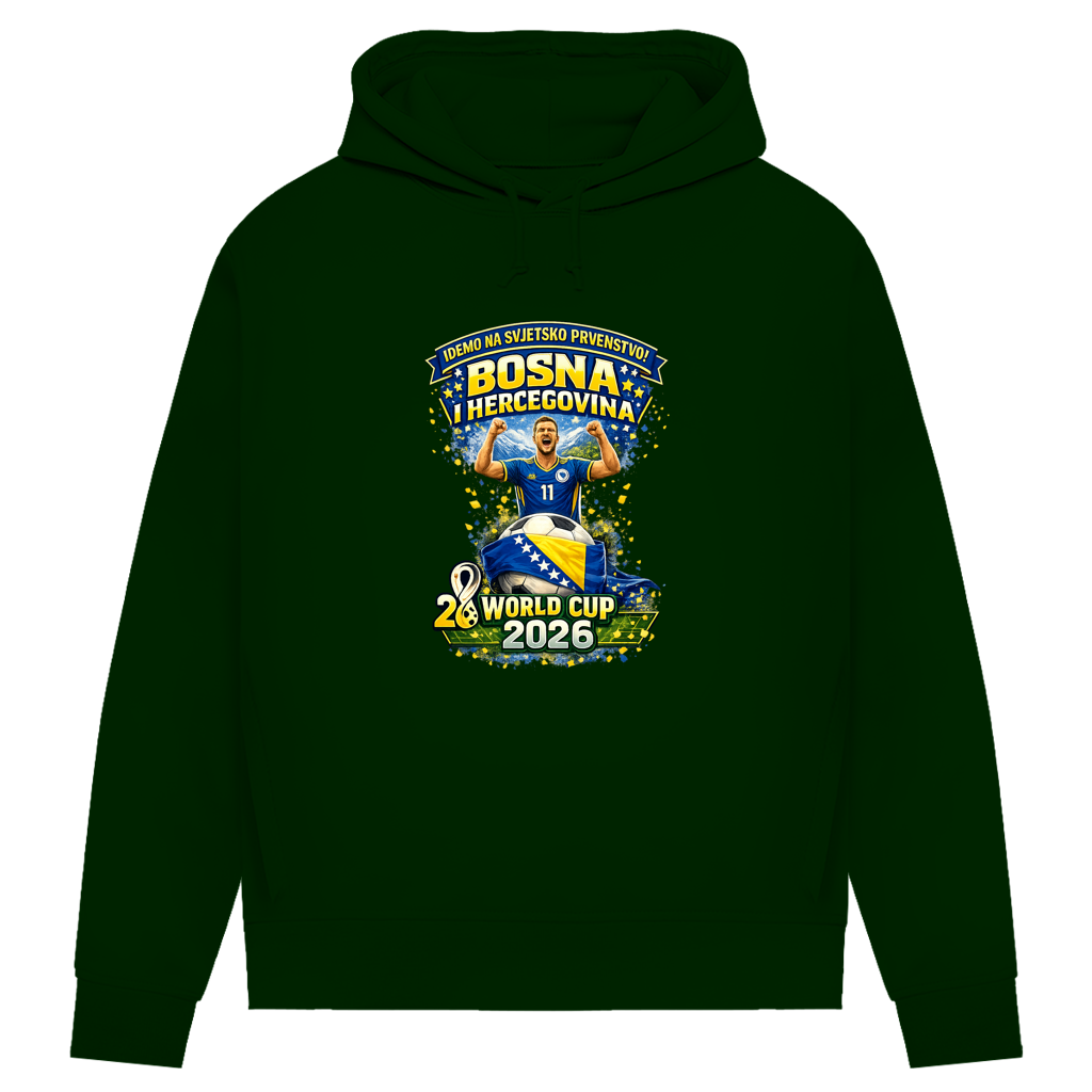 Women's Premium Organic Hoodie – Bosnia | Design 01 | Front Print