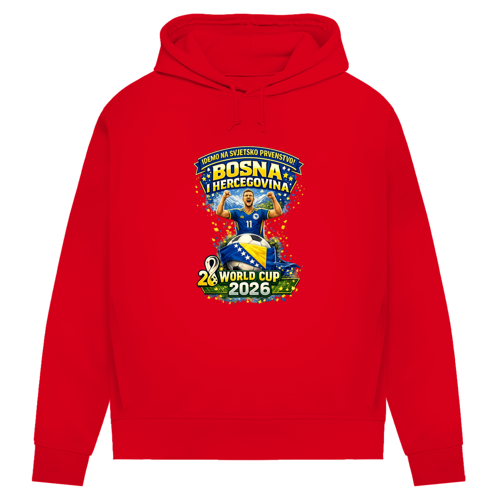 Women's Premium Organic Hoodie – Bosnia | Design 01 | Front Print