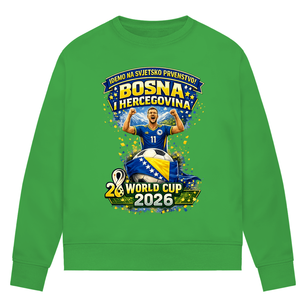 Women's Premium Organic Sweatshirt - Bosnia | Design 01 | Front Print