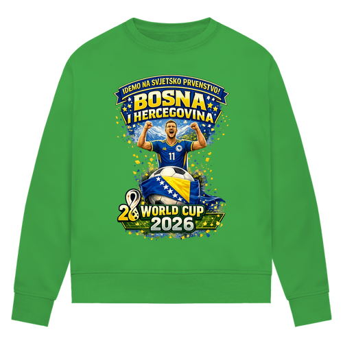 Damen Premium Bio Sweatshirt – Bosnien | Design 01 | Frontprint