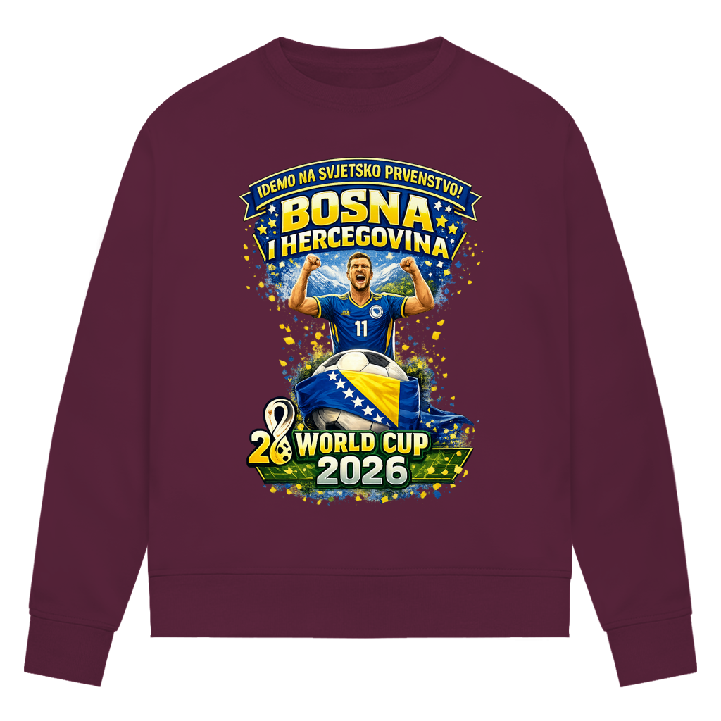 Women's Premium Organic Sweatshirt - Bosnia | Design 01 | Front Print