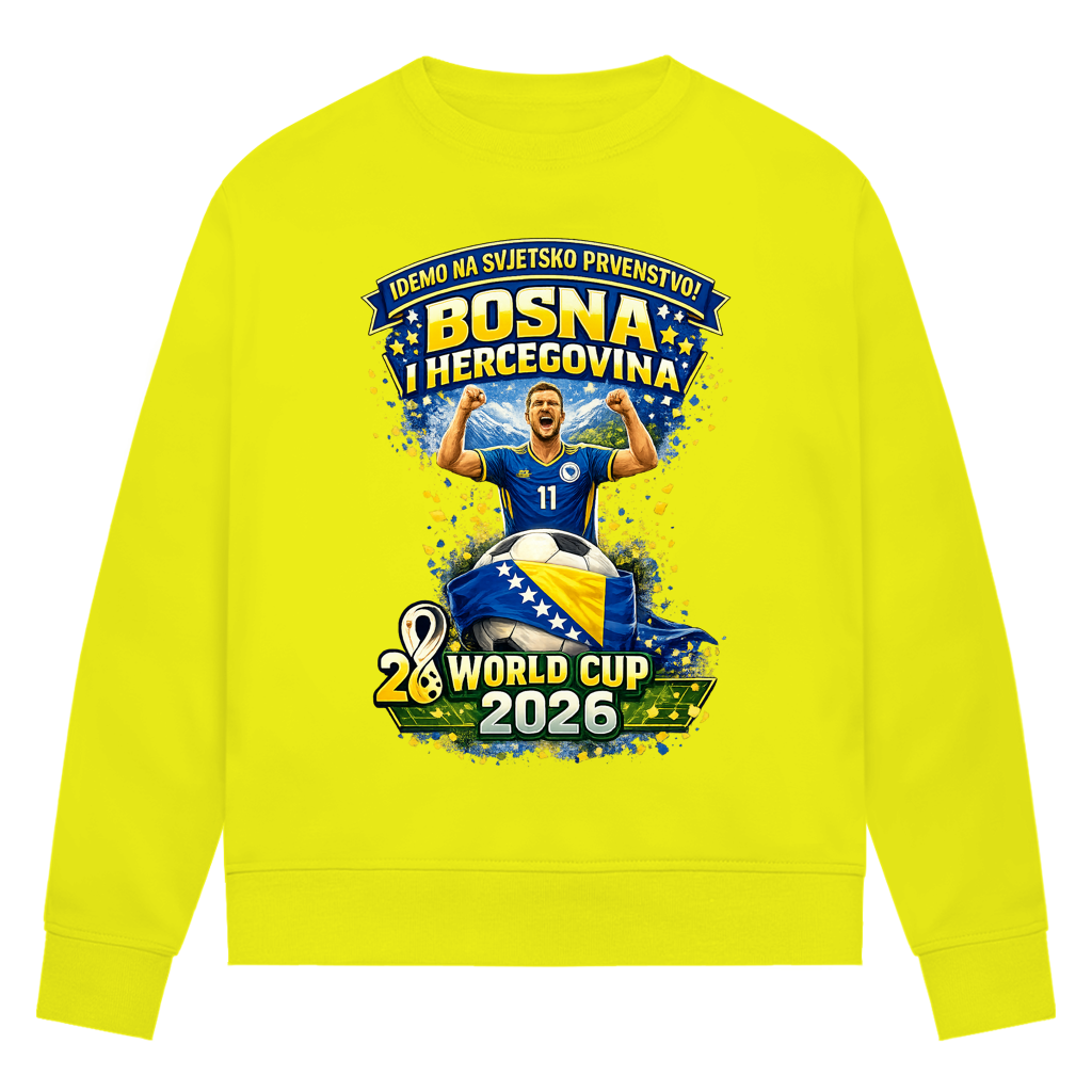 Women's Premium Organic Sweatshirt - Bosnia | Design 01 | Front Print