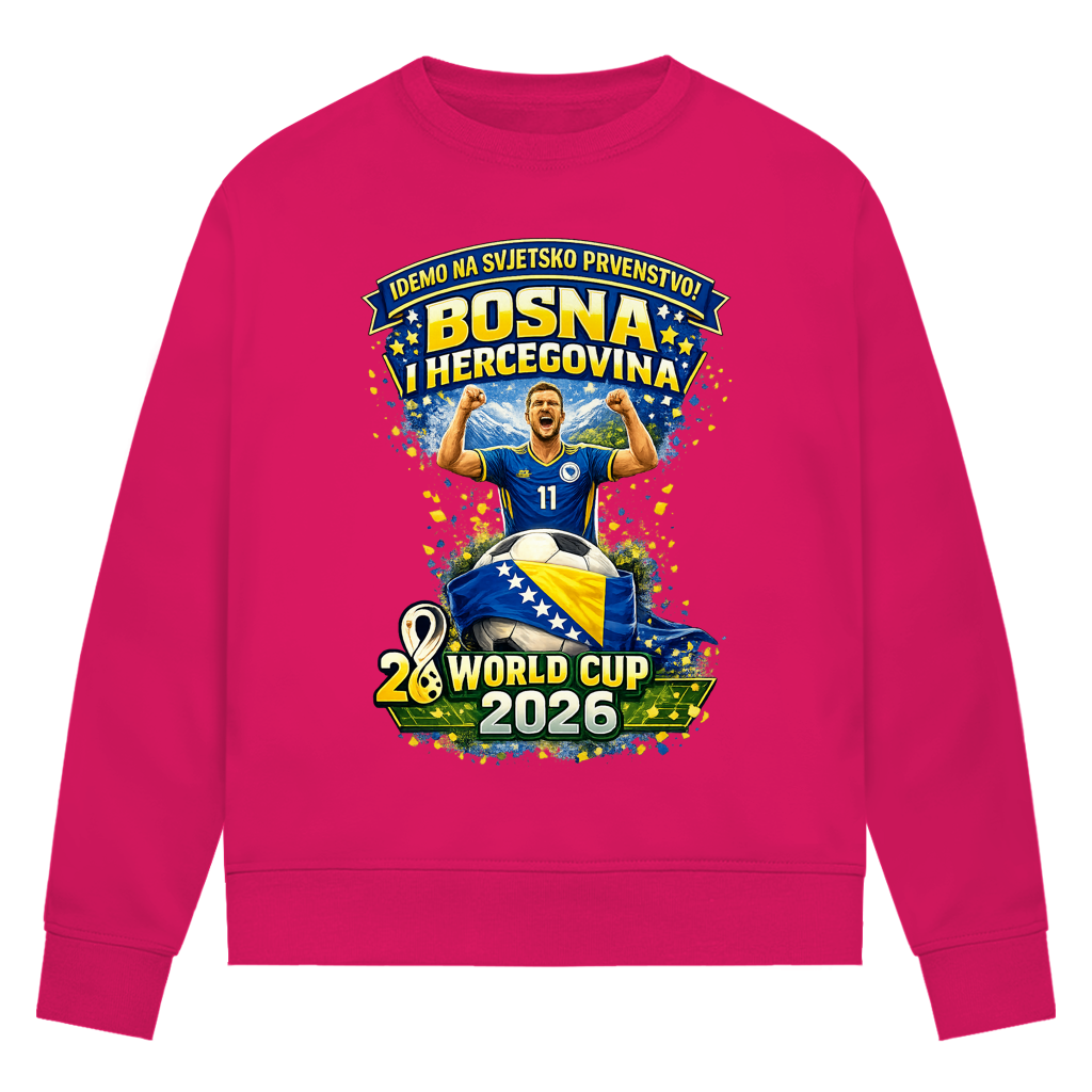 Women's Premium Organic Sweatshirt - Bosnia | Design 01 | Front Print