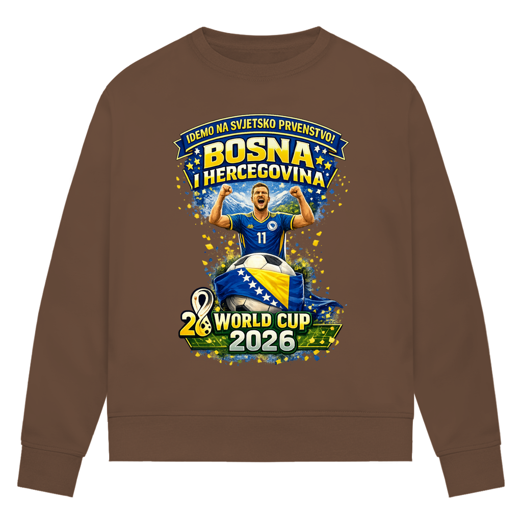 Women's Premium Organic Sweatshirt - Bosnia | Design 01 | Front Print
