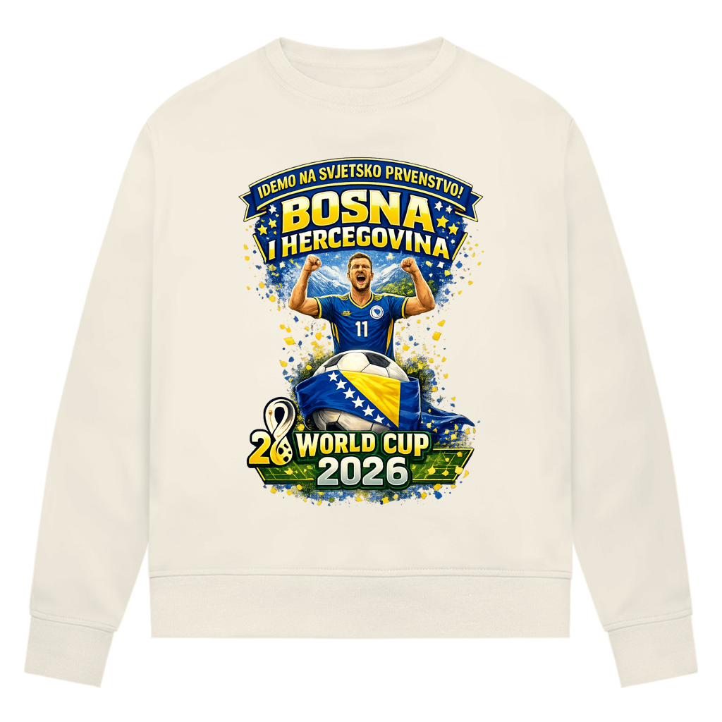 Women's Premium Organic Sweatshirt - Bosnia | Design 01 | Front Print